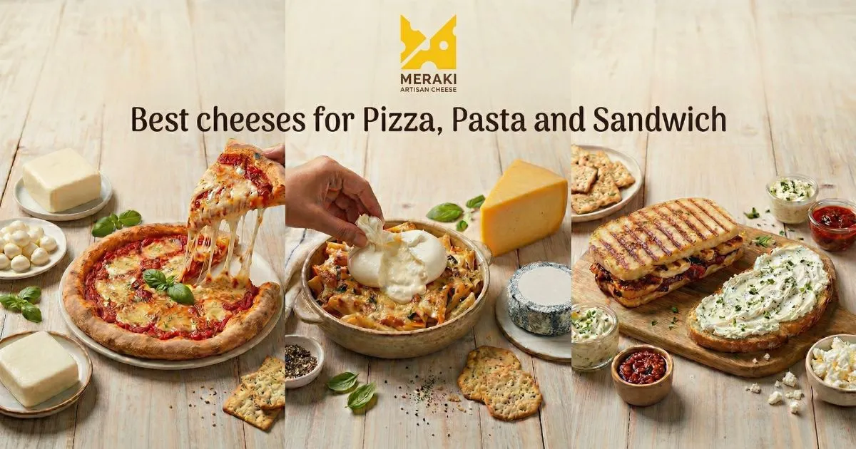 Best Meraki Cheeses for Pizza, Pasta & Sandwiches